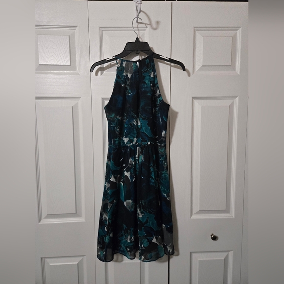 Ann Taylor Loft Blue & Teal Dress, Size 4 petite, EUC - Picture 10 of 16